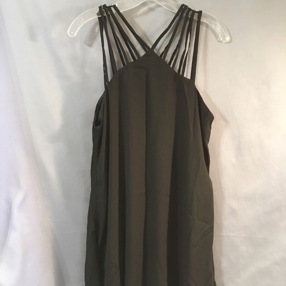 Strappy black dress